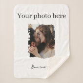 Niedliches Couple Custom Foto Sherpadecke (Vorderseite)