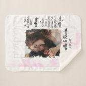 Niedliches Couple Custom Foto Sherpadecke (Vorderseite (Horizontal))