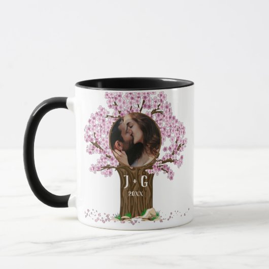Niedliches Couple Custom Foto Tasse (Links)