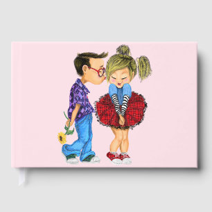 Niedliches Couple Guest Book Gästebuch