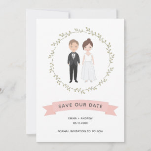 Niedliches Couple-Portrait Modernes Haus Save the 