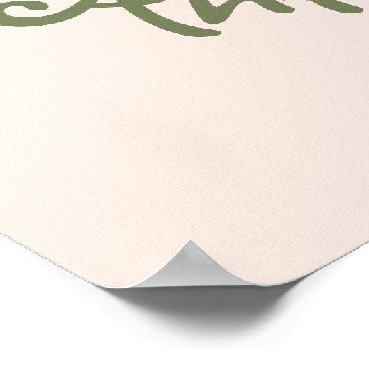 Niedliches Cow-Kinderzimmer-Poster Poster (Ecke)