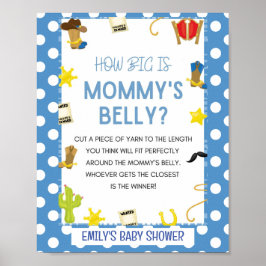 Niedliches Cowboy Baby Duschgel Poster