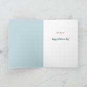 Niedliches Cowboy-Kind Vintag Valentin Feiertagskarte (Innenseite)