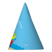 Niedliches Crab Beach 1. Geburtstag Party Partyhütchen (Rechts)