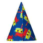 Niedliches Crab Beach 1. Geburtstag Party Partyhütchen (Rückseite)