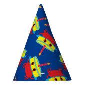 Niedliches Crab Beach 1. Geburtstag Party Partyhütchen (Rechts)