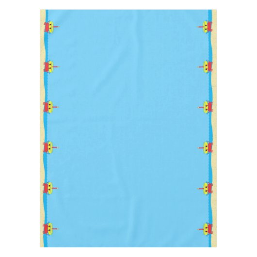 Niedliches Crab Beach 1. Geburtstag Party Tischdecke (Vorderseite)