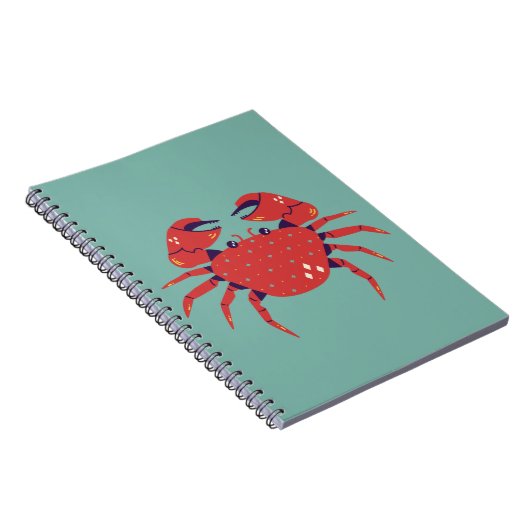 Niedliches Crab-Notebook Notizblock (Rechte Seite)