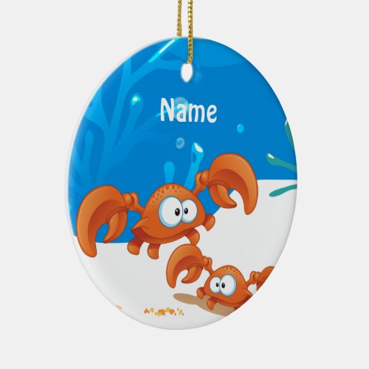Niedliches Crab Ocean Beach Ornament (Rechts)