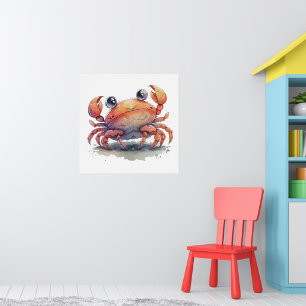 Niedliches Crab Poster