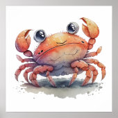Niedliches Crab Poster (Vorne)