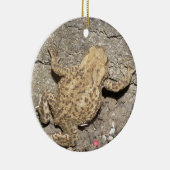 Niedliches Crawling Toad Custom Geburtstag Keramik Ornament (Rechts)