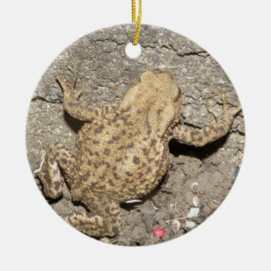 Niedliches Crawling Toad Custom Geburtstag Keramik Ornament