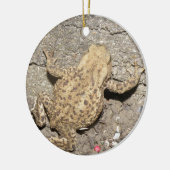 Niedliches Crawling Toad Custom Geburtstag Keramik Ornament (Links)