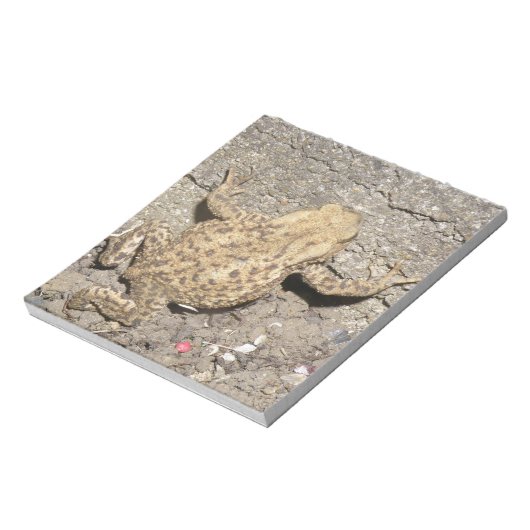 Niedliches Crawling Toad Notepad Notizblock (Rotiert)