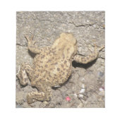 Niedliches Crawling Toad Notepad Notizblock (Vorderseite)
