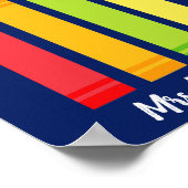 Niedliches Crayon Custom Elementary School Poster (Ecke)