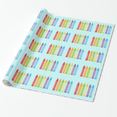 Niedliches Crayon Wrapping Paper Geschenkpapier (Ungerollt)