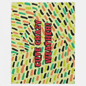 NIEDLICHES CRAZY WETTER Fleece Blanket (Vorderseite)