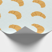 Niedliches Croissant Wrapping Paper Geschenkpapier (Ecke)