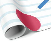 Niedliches Croquet Wrapping Paper Geschenkpapier (Rolleneckpunkt)