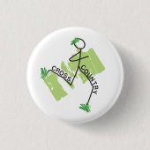 Niedliches Cross Country © Grass Runner Button (Vorderseite)