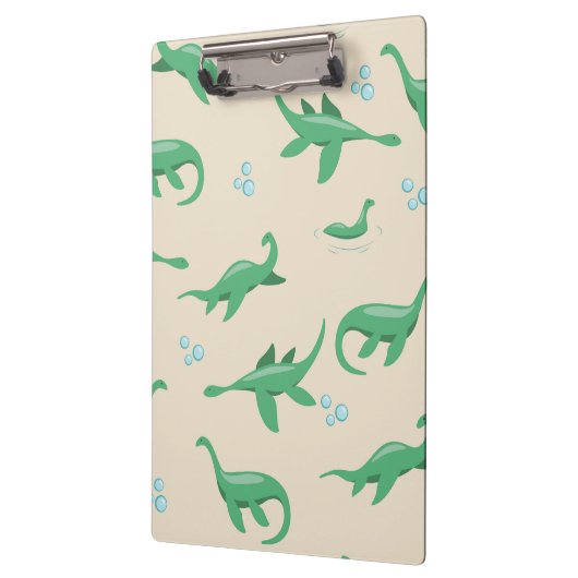 Niedliches Cryptid Loch Ness Monster-Notebook Klemmbrett (Links)