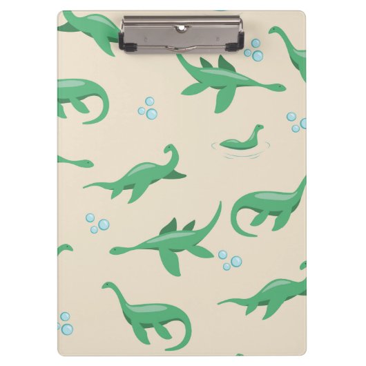 Niedliches Cryptid Loch Ness Monster-Notebook Klemmbrett (Vorderseite)