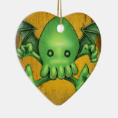 Niedliches Cthulhu Chibi Knien vor mir Keramik Ornament (Rechts)