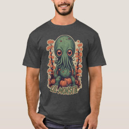 Niedliches Cthulhu in Pumpkin Patch Vintag Style T T-Shirt