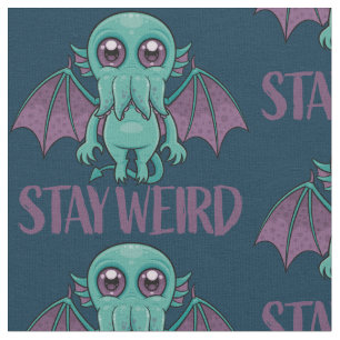 Niedliches Cthulhu-Monster Bleibe Stoff