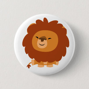 Niedliches Cuddly Cartoon-Löwe-Knopf-Abzeichen Button