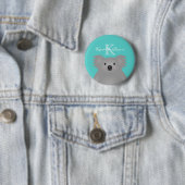 Niedliches Cudly Australia Baby Koala Bear Monogra Button (Beispiel)