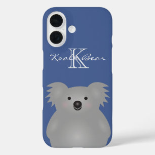 Niedliches Cudly Australia Baby Koala Bear Monogra iPhone 16 Hülle