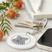 Niedliches Cudly Australia Baby Koala Bear Monogra Schlüsselanhänger (Vorderseite rechts)