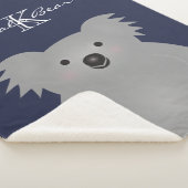 Niedliches Cudly Australia Baby Koala Bear Monogra Sherpadecke (3/4)