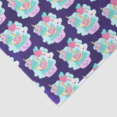 Niedliches Cupcake and Happy Ice Cream Muster Seidenpapier (Ausschnitt)