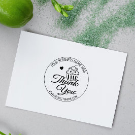 Niedliches Cupcake Backen Kleines Unternehmen Viel Gummistempel