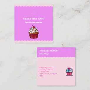 Niedliches Cupcake Bäckerei Süßigkeiten & Fun Kond Telefonnummerkarte