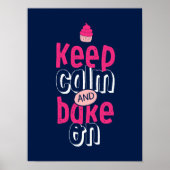 Niedliches Cupcake-Baker-Poster behalten Poster (Vorne)