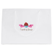 NIEDLICHES Cupcake Business-Geschenktasche Große Geschenktüte (Vorderseite)