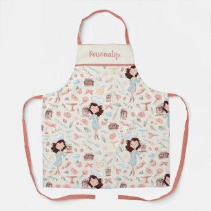 Niedliches Cupcake Cake Dessert Muster Frauen back Schürze