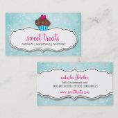 NIEDLICHES CUPCAKE-Kegelmuster Visitenkarte (Vorne/Hinten)