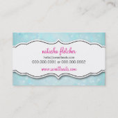 NIEDLICHES CUPCAKE-Kegelmuster Visitenkarte (Rückseite)