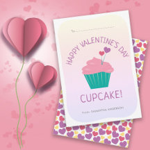 Niedliches Cupcake Kinder Klassenzimmer Valentine