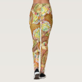 Niedliches Cupcake-Muster, Cupcake-Hintergrundmust Leggings (Rückseite)
