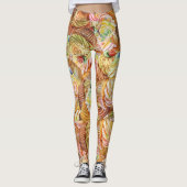 Niedliches Cupcake-Muster, Cupcake-Hintergrundmust Leggings (Vorderseite)