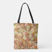 Niedliches Cupcake-Muster, Cupcake-Hintergrundmust Tasche (Rückseite)