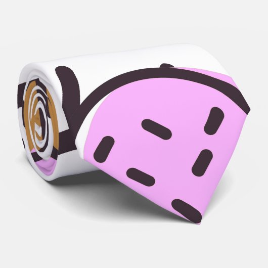 Niedliches Cupcake-Muster Krawatte (Gerollt)